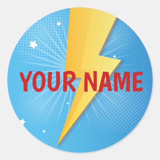 Adesivo Aniversário do Quic Super Hero (Frente)