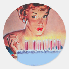 Adesivo Aniversário do Retro dos anos 50