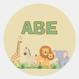 Adesivo Aniversário do Safari upsherin