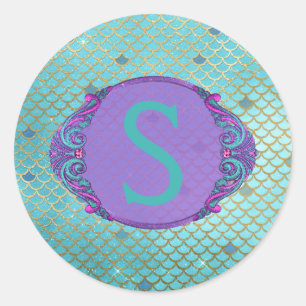 Adesivo Aniversário do Scalmado de Teal e Roxo