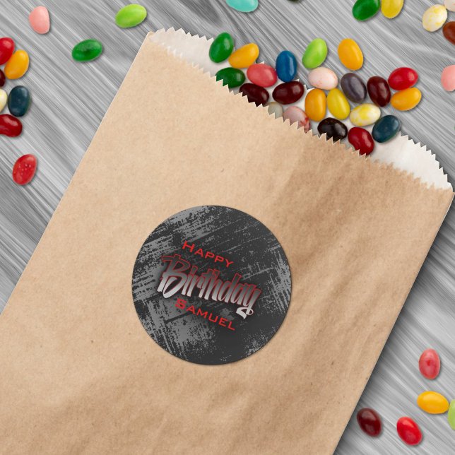 Adesivo Aniversário do Teen Boy (Criador carregado)