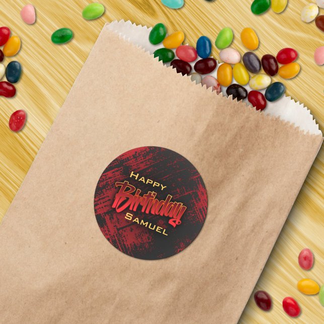 Adesivo Aniversário do Teen Boy (Criador carregado)