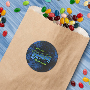 Adesivo Aniversário do Teen Boy