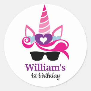 Adesivo Aniversário do unicórnio