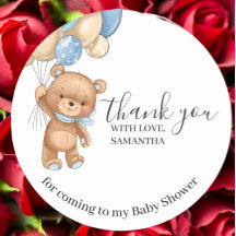 Aniversário do Urso de Teddy Obrigado Blue Boy