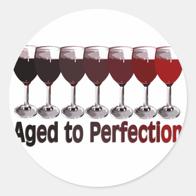 Adesivo Aniversário do Vinho Vermelho (Frente)