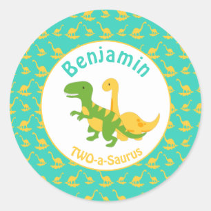 Adesivo Aniversário dos Dinossauros