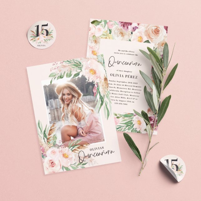 Adesivo Aniversário elegante, cor-de-água rosa (Criador carregado)