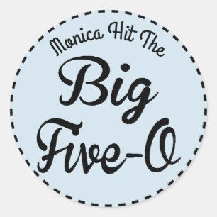 Adesivo Aniversário engraçado do marco miliário - pesso