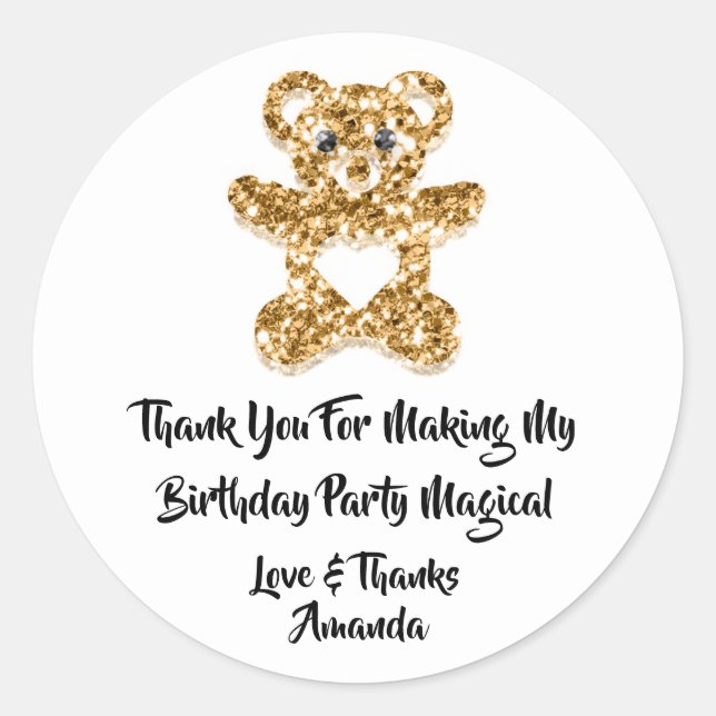 Adesivo Aniversário Favor Chá de fraldas Cardíaco Bebê Que (Frente)