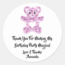 Adesivo Aniversário Favorece Viole RoxaHeart Bee Bebê