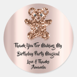 Adesivo Aniversário Favorito Glitter Sweet Brown Glitter B
