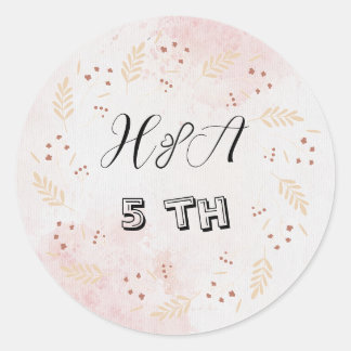 Adesivo Aniversário Floral de Primavera | Casamento Modern