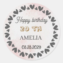 Aniversário Floral Moderno | Design de Flor Elegan
