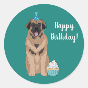 Adesivo Aniversário Leonberger 