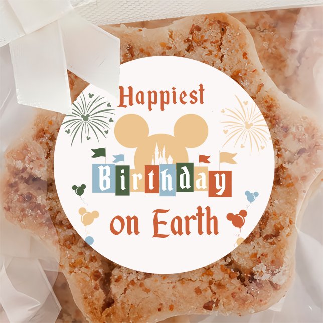 Adesivo Aniversário Mais Feliz Da Terra, Dia De Aniversári (Criador carregado)