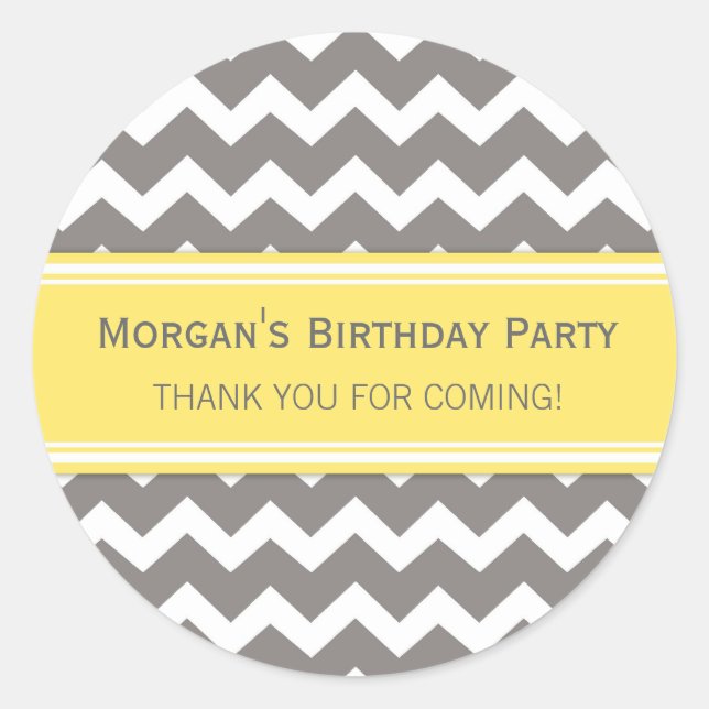 Adesivo Aniversário Obrigado Nome Personalizado Marcação d (Frente)