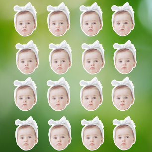 Adesivo aniversário personalizado confetti foto confetti