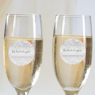 Adesivo Aniversário, relíquia de prata, esta bebida pert