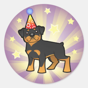 Adesivo Aniversário Rottweiler