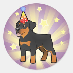 Adesivo Aniversário Rottweiler