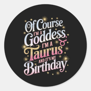 Adesivo Aniversário Taurus Deusa Rainha É Minha Garota De 