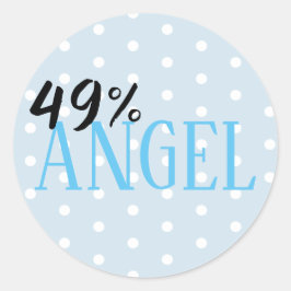 Adesivo Anjo 49% - personalizável