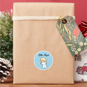 Adesivo Anjo Bebê Loiro, Desenho de Natal para Férias