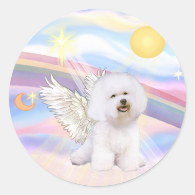 Adesivo Anjo Bichon Frise (Frente)