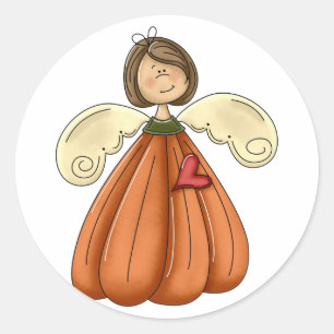 Adesivo Anjo da abóbora morena