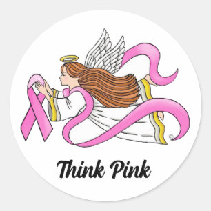 Adesivo Anjo da Faixa Rosa