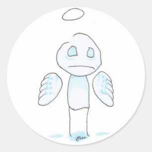 Adesivo anjo-da-guarda
