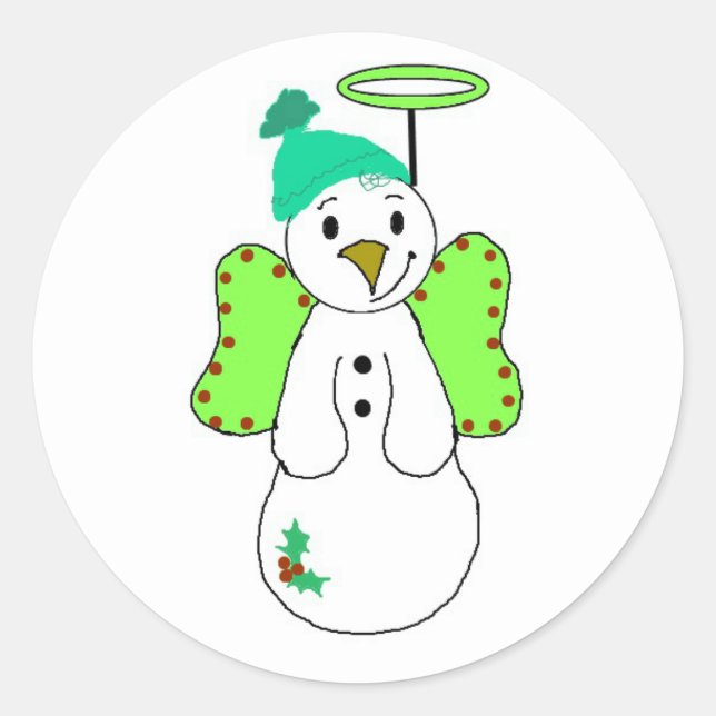 Adesivo Anjo da Neve (Frente)