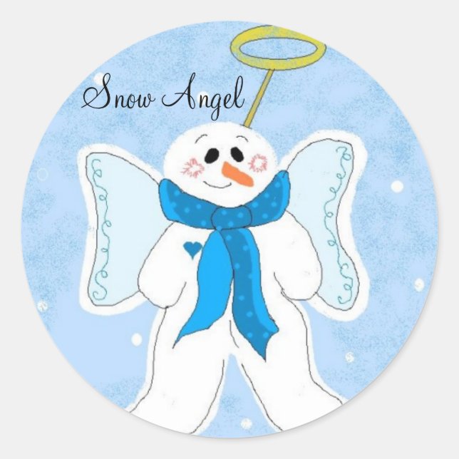 Adesivo Anjo da Neve (Frente)