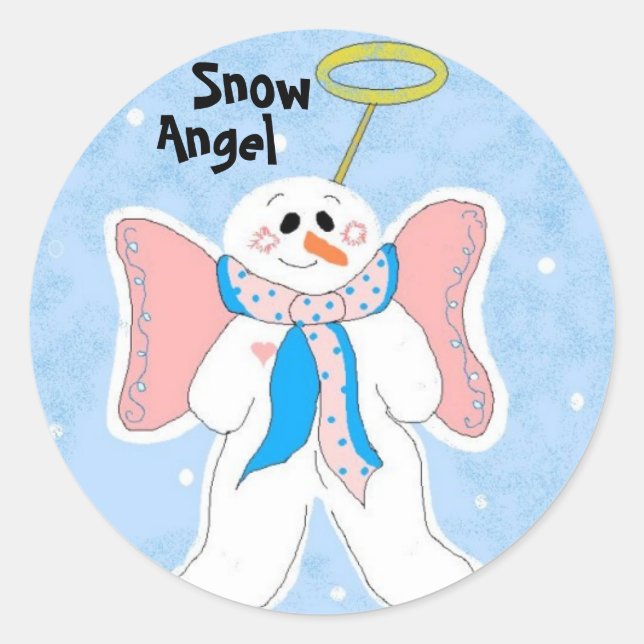 Adesivo Anjo da Neve (Frente)
