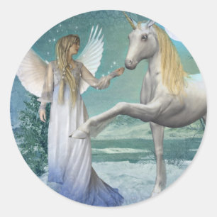 Adesivo Anjo da neve (etiquetas)