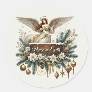 Adesivo Anjo da paz no Natal
