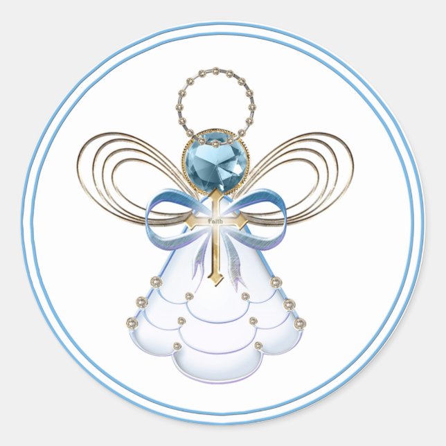 Adesivo Anjo de Natal da Fé (Frente)