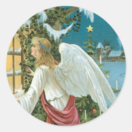 Adesivo Anjo de Natal na Janela