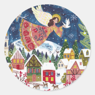 Adesivo Anjo de Natal paz na terra Foto Natal
