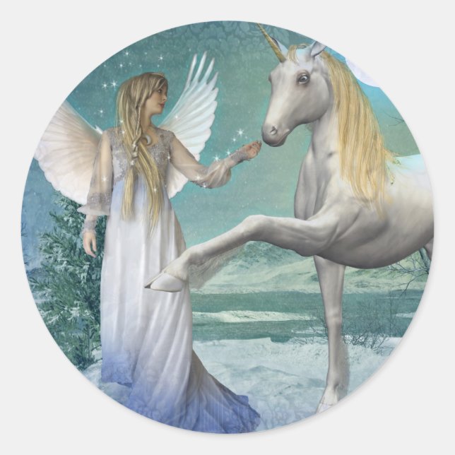 Adesivo Anjo de Neve (Stickers) (Frente)