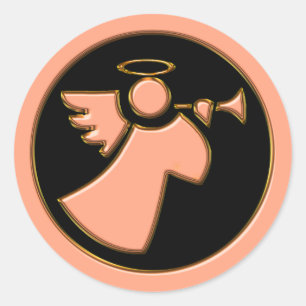 ADESIVO ANJO DO CROMO COM TROMBETA