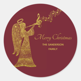 Adesivo Anjo do Ouro clássico com música