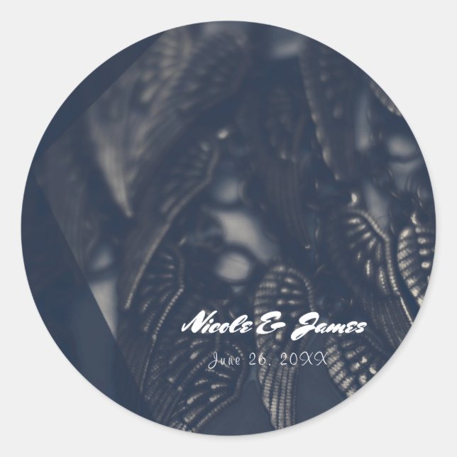 Adesivo Anjo Escuro Wings Gothic Glam Favorito Personaliza (Frente)