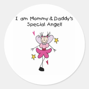 Adesivo Anjo especial das mamães e do pai