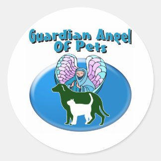 Adesivo Anjo Guardião Dos Animais De Companhia