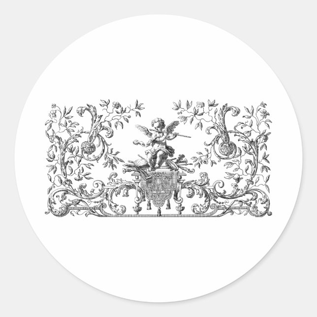 Adesivo anjo querubim design (Frente)