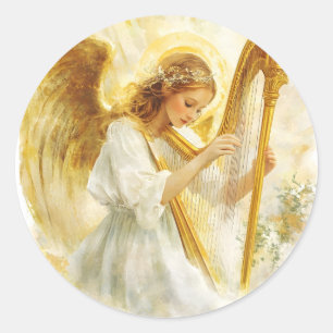 Adesivo Anjo Religioso Moderno Arte Católica Angelical Dou