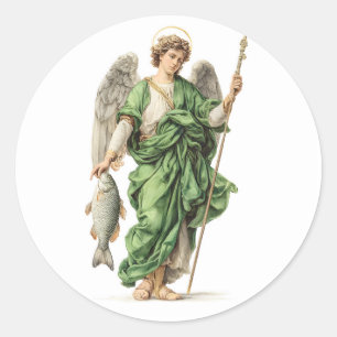 Adesivo Anjo Religioso São Rafael Arcanjo Cristão