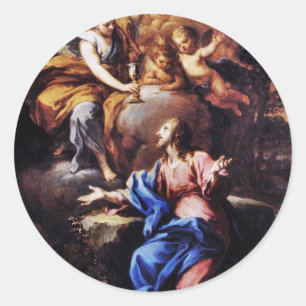 Adesivo Anjos com o Jesus no jardim